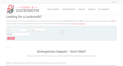 Desktop Screenshot of findalocksmith.com